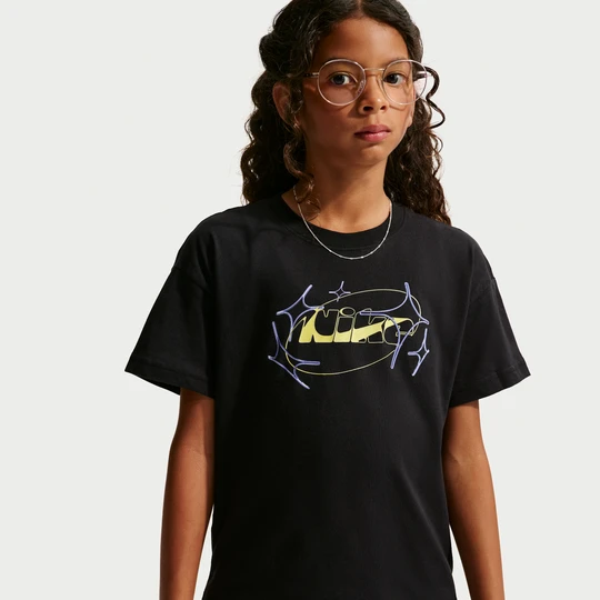 Zdjęcie produktu T-shirt dla dużych dzieci (dziewcząt) Nike - Czerń