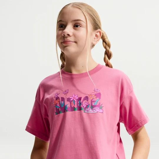 Zdjęcie produktu T-shirt dla dużych dzieci (dziewcząt) Nike - Różowy