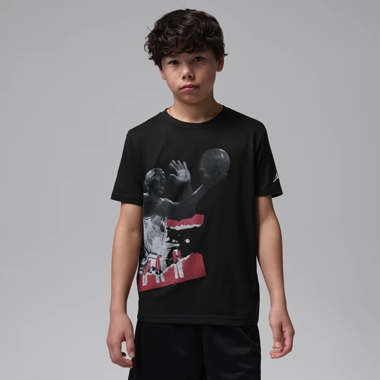 Zdjęcie produktu T-shirt dla dużych dzieci History Lesson Jordan - Czerń
