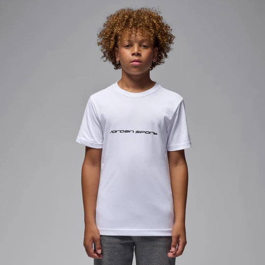 Zdjęcie produktu T-shirt dla dużych dzieci Jordan Dri-FIT Sport - Biel