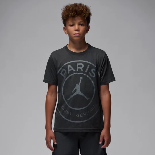 Zdjęcie produktu T-shirt dla dużych dzieci Jordan Paris Saint-Germain - Szary