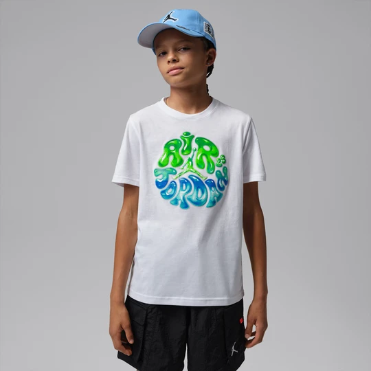 Zdjęcie produktu T-shirt dla dużych dzieci Jordan Super Splash Bubble - Biel