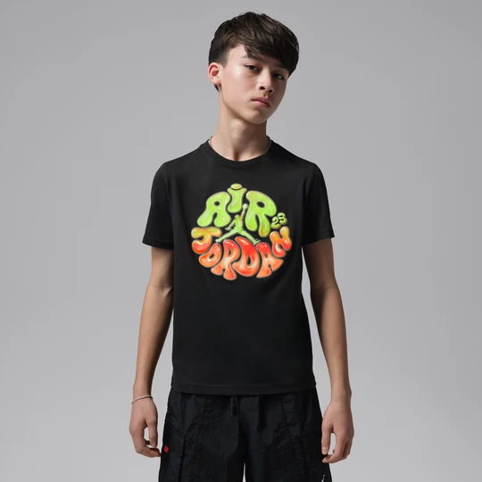 Zdjęcie produktu T-shirt dla dużych dzieci Jordan Super Splash Bubble - Czerń