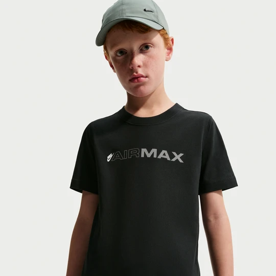 Zdjęcie produktu T-shirt dla dużych dzieci Nike Air Max - Czerń