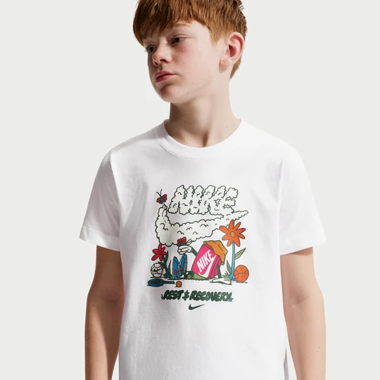 Zdjęcie produktu T-shirt dla dużych dzieci Nike - Biel