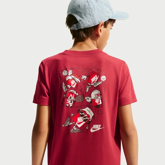 Zdjęcie produktu T-shirt dla dużych dzieci Nike - Czerwony