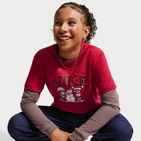 Zdjęcie produktu T-shirt dla dużych dzieci Nike - Czerwony
