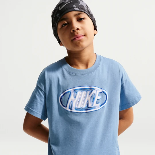 Zdjęcie produktu T-shirt dla dużych dzieci Nike Max90 - Niebieski