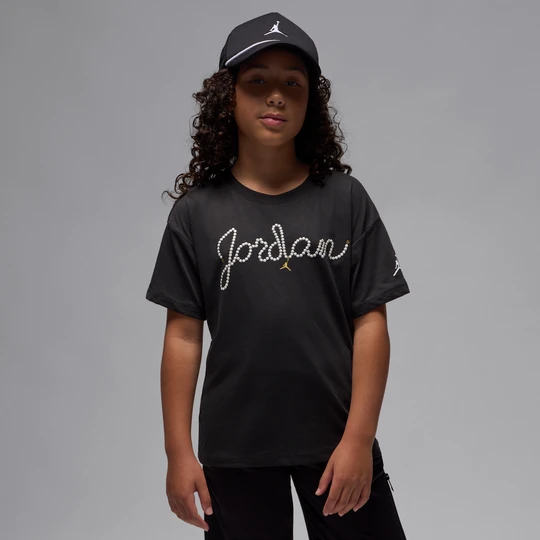 Zdjęcie produktu T-shirt dla dużych dzieci Pearl Jordan - Czerń
