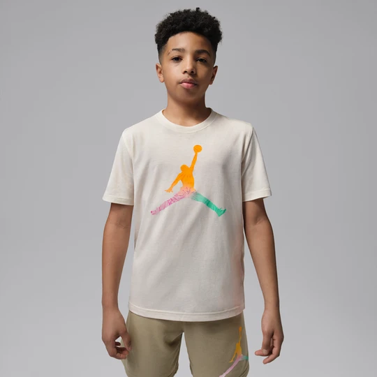 Zdjęcie produktu T-shirt dla dużych dzieci Tie Dye Jumpman Jordan - Brązowy