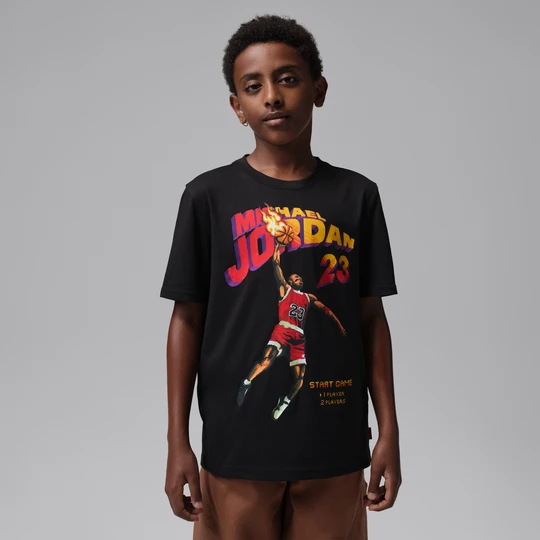 Zdjęcie produktu T-shirt dla dużych dzieci Video Game Jordan - Czerń