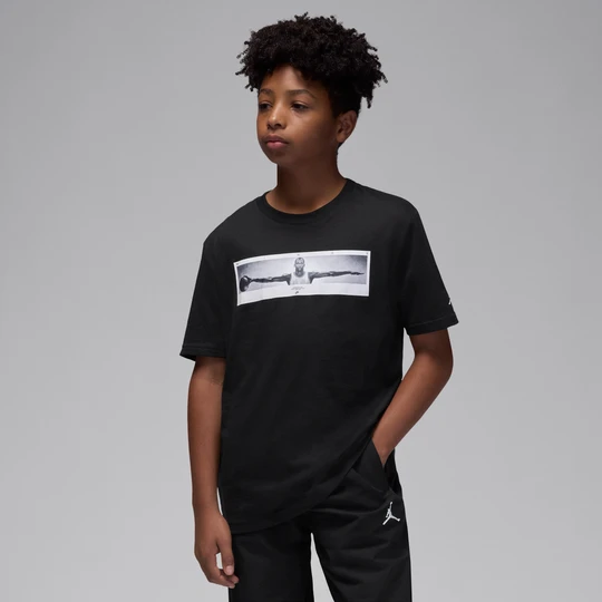 Zdjęcie produktu T-shirt dla dużych dzieci Wings Jordan - Czerń