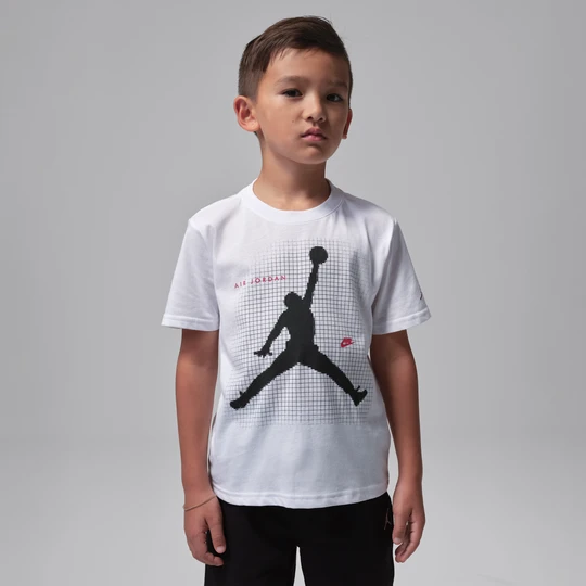Zdjęcie produktu T-shirt dla małych dzieci Jordan Jumpman Grid Blur - Biel