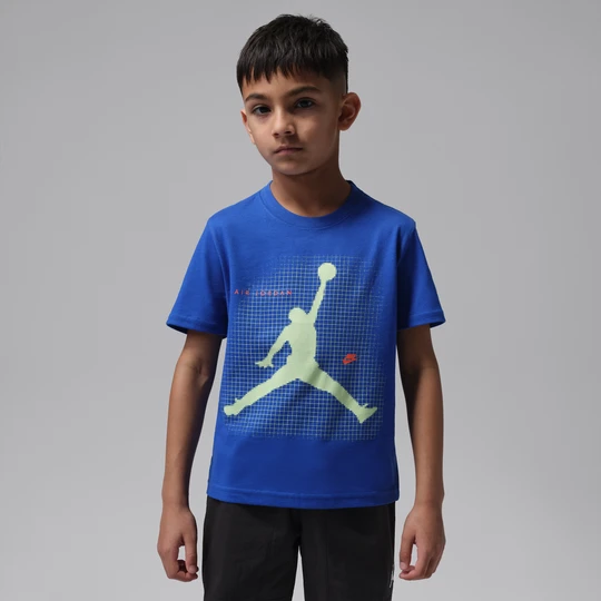 Zdjęcie produktu T-shirt dla małych dzieci Jordan Jumpman Grid Blur - Niebieski