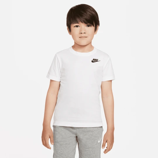 Zdjęcie produktu T-shirt z haftem dla małych dzieci Futura Nike - Biel