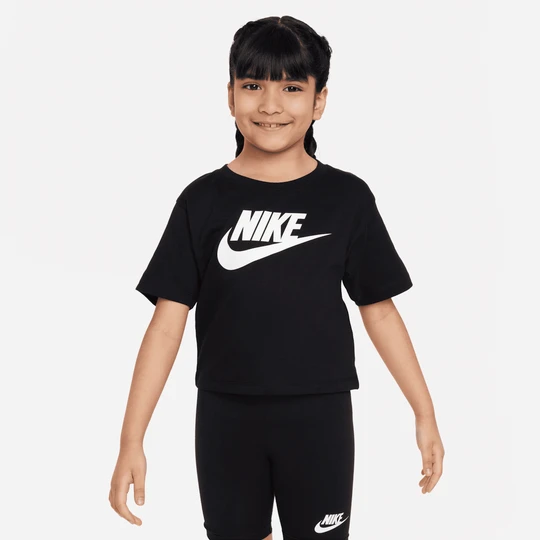 Zdjęcie produktu T-shirt o pudełkowym kroju dla małych dzieci Nike Club - Czerń