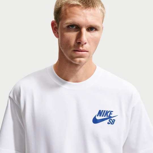 Zdjęcie produktu T-shirt do skateboardingu z logo Nike SB - Biel