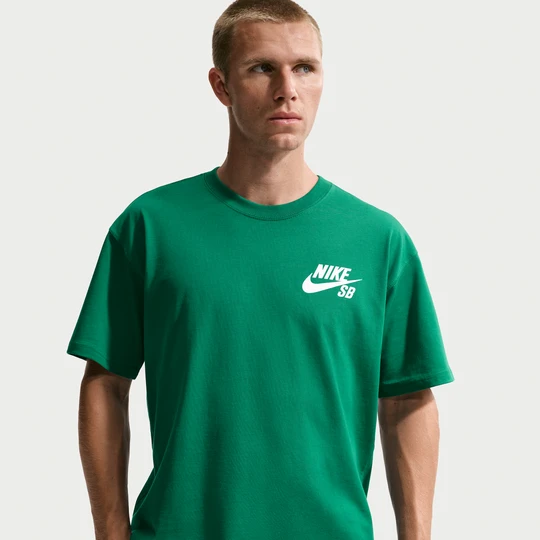 Zdjęcie produktu T-shirt do skateboardingu z logo Nike SB - Zieleń