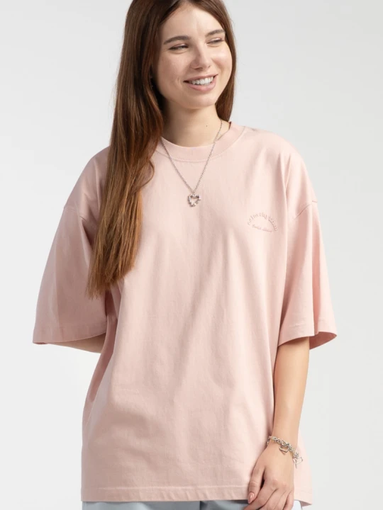 Zdjęcie produktu T-shirt dziewczęcy oversize z nadrukiem Reporter