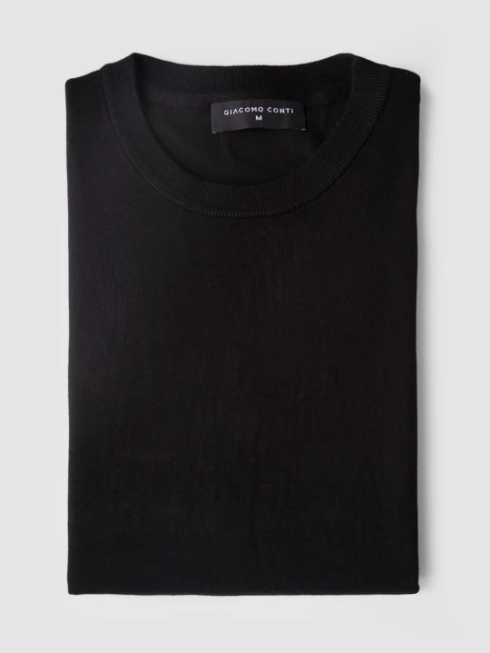 Zdjęcie produktu T-shirt FRANCO 01011B90GSA Giacomo Conti czarny