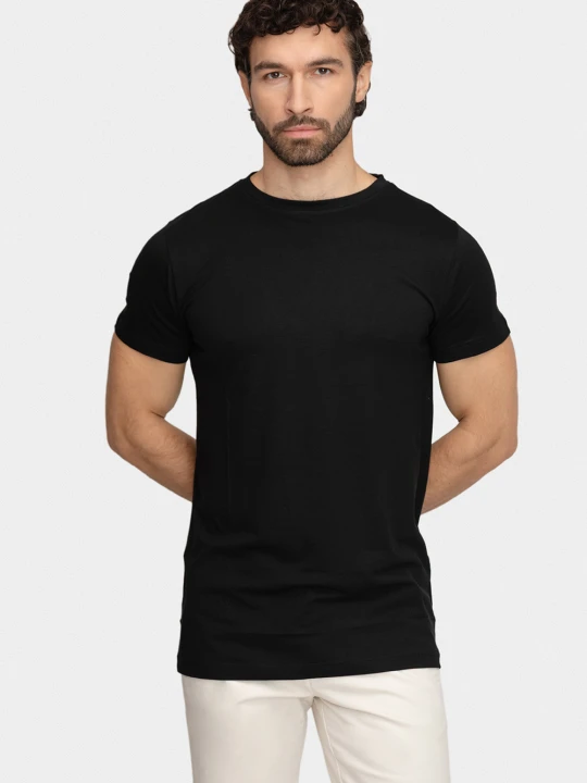 Zdjęcie produktu T-shirt IVO 01002A90GSA Giacomo Conti czarny