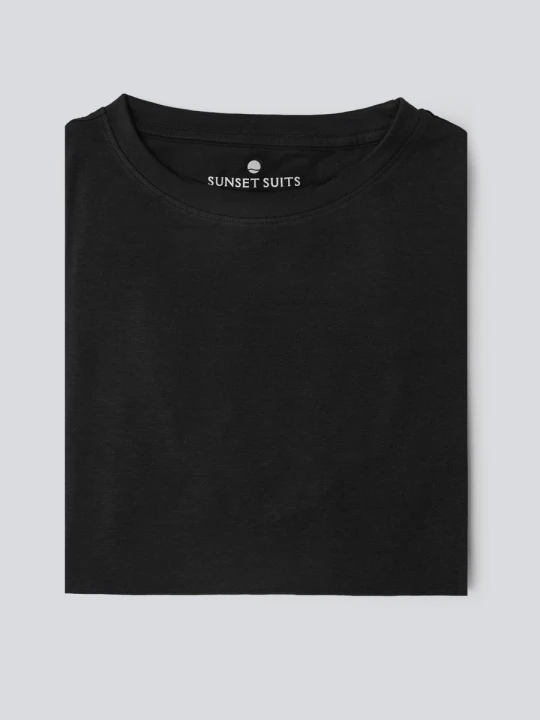 Zdjęcie produktu T-shirt IVO 01002D90GSA Giacomo Conti czarny