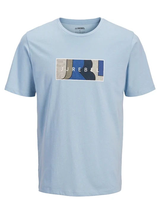 Zdjęcie produktu T-shirt JJ REBEL z czystej bawełny BonPrix niebieski