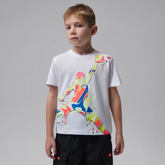 Zdjęcie produktu T-shirt Jordan Super Splash dla małych dzieci Paint Spill Jumpman - Biel