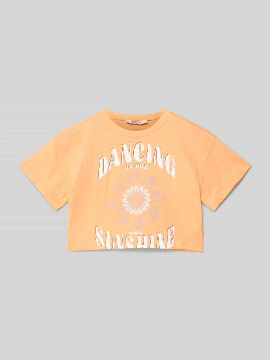 Zdjęcie produktu T-shirt krótki z nadrukiem z motywem Garcia Morelowy