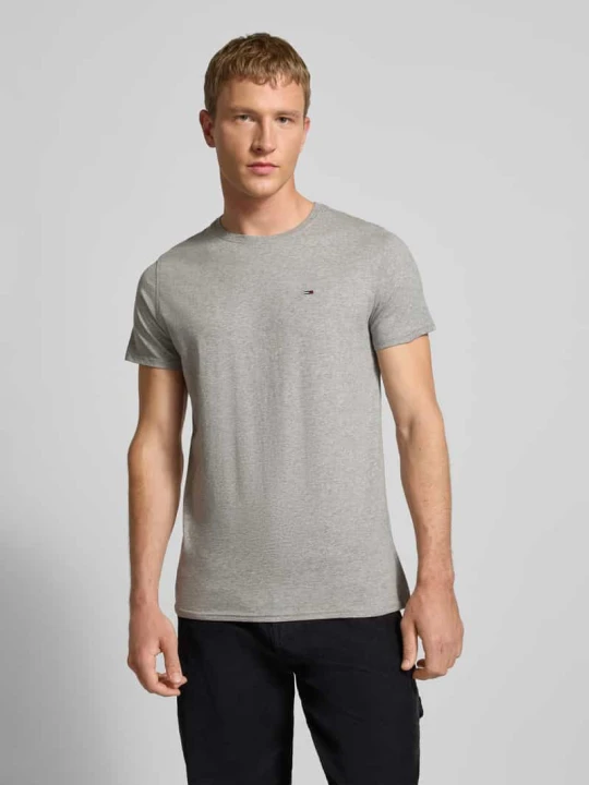 Zdjęcie produktu T-shirt melanżowy Tommy Jeans Średnioszary melanż