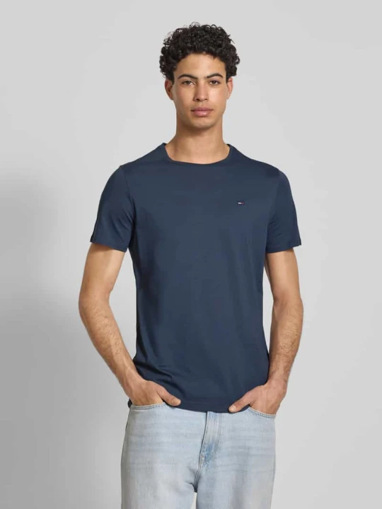 Zdjęcie produktu T-shirt melanżowy Tommy Jeans Granatowy melanż