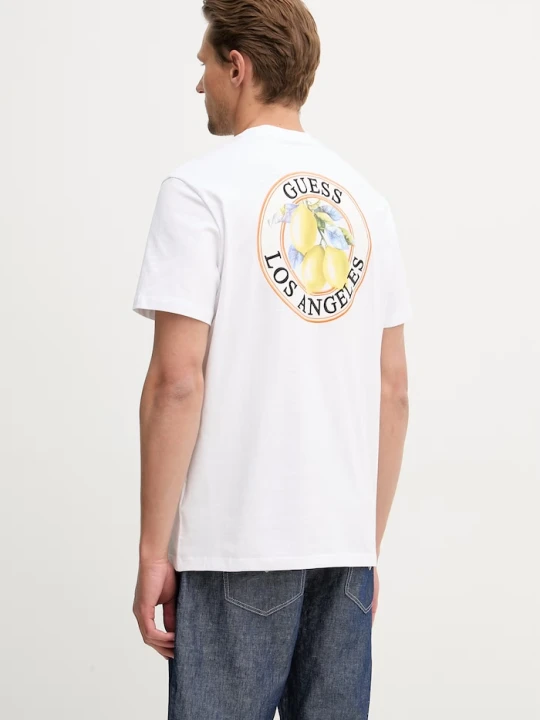Zdjęcie produktu T-shirt męski bawełniany Guess biały