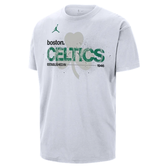 Zdjęcie produktu T-shirt męski Boston Celtics Courtside Jordan '85 NBA Statement - Biel