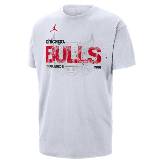 Zdjęcie produktu T-shirt męski Chicago Bulls Courtside Jordan '85 NBA Statement - Biel