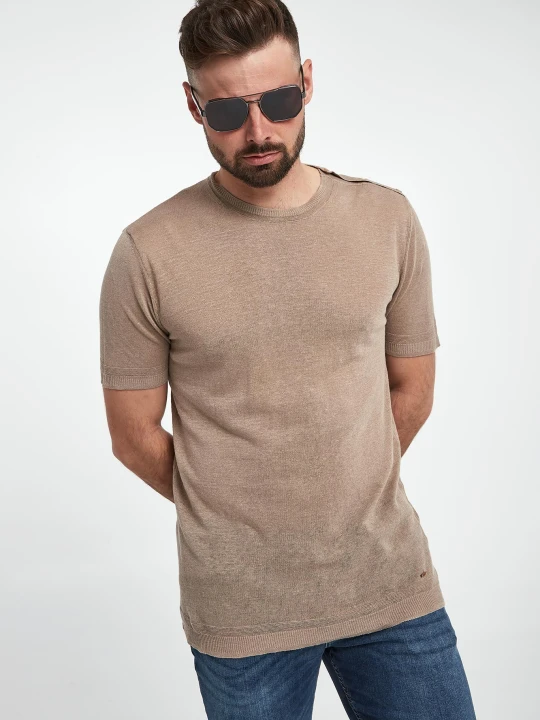 Zdjęcie produktu T-shirt męski lniany LIU JO
