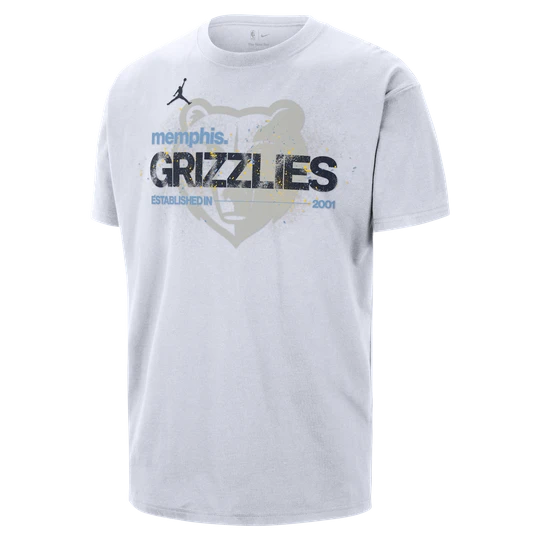 Zdjęcie produktu T-shirt męski Memphis Grizzlies Courtside Jordan '85 NBA Statement - Biel