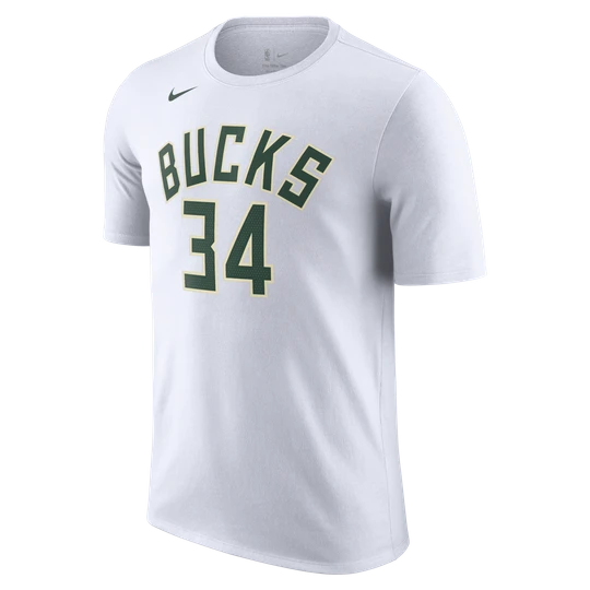 Zdjęcie produktu T-shirt męski Milwaukee Bucks Nike NBA - Biel