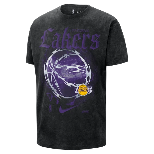 Zdjęcie produktu T-shirt męski Nike NBA Max90 Los Angeles Lakers Courtside „Halloween” - Czerń