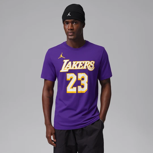 Zdjęcie produktu T-shirt męski Nike NBA Statement Los Angeles Lakers Essentials - Fiolet