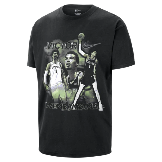 Zdjęcie produktu T-shirt męski Nike NBA Victor Wembanyama - Czerń