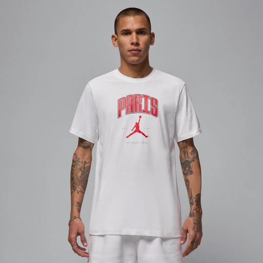Zdjęcie produktu T-shirt męski Paryż Jordan - Biel