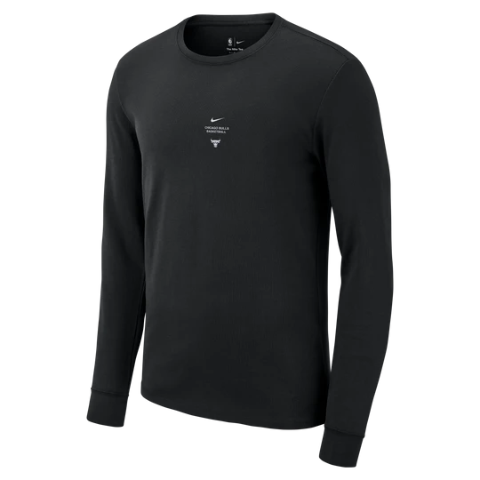 Zdjęcie produktu T-shirt męski z długim rękawem NBA Chicago Bulls Nike - Czerń