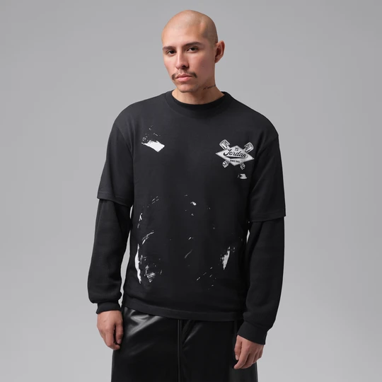 Zdjęcie produktu T-shirt męski z grafiką Jordan Brooklyn - Czerń