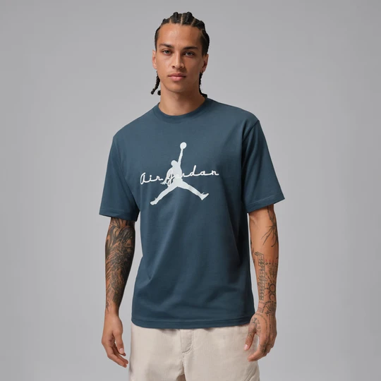 Zdjęcie produktu T-shirt męski z grafiką Jordan Brooklyn - Niebieski