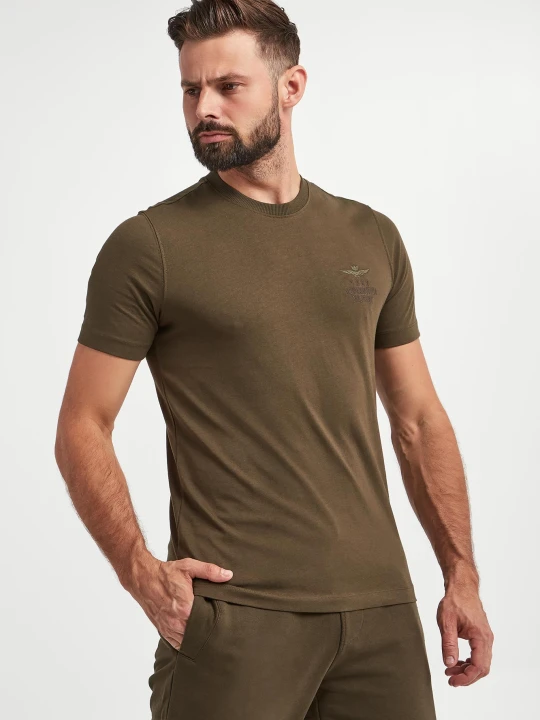 Zdjęcie produktu T-shirt męski z logo AERONAUTICA MILITARE