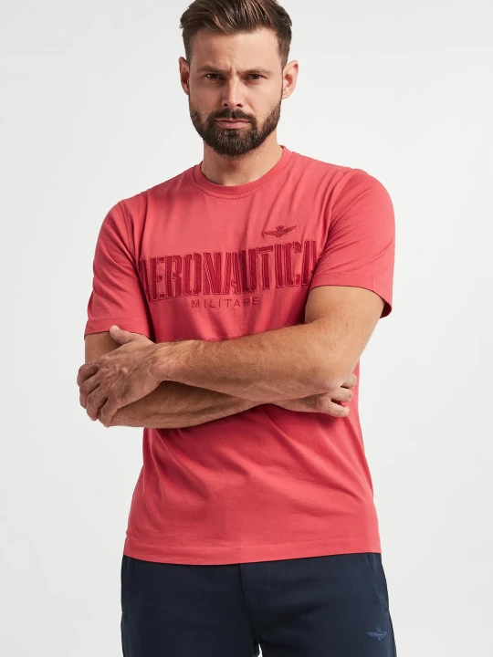 Zdjęcie produktu T-shirt męski z logo AERONAUTICA MILITARE