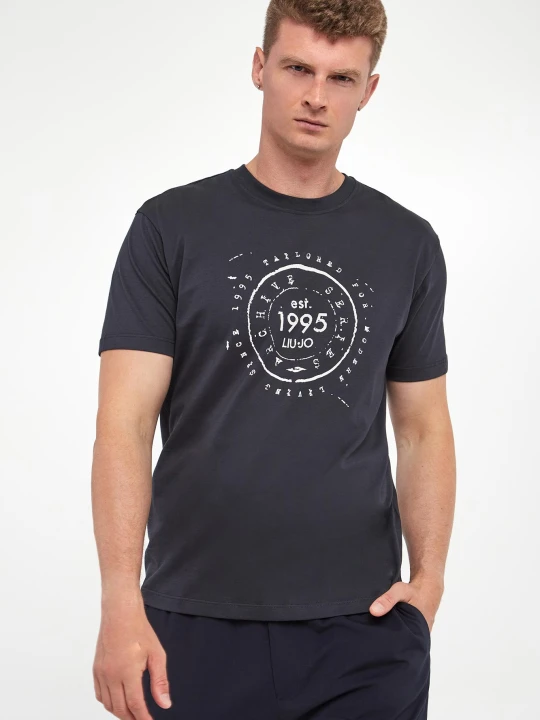 Zdjęcie produktu T-shirt męski z logo LIU JO
