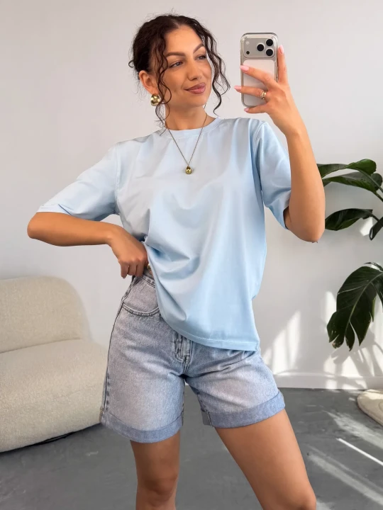 Zdjęcie produktu T-shirt Niebieski Casual ClothStore