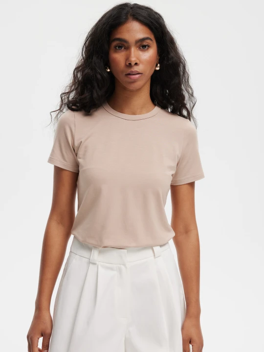 Zdjęcie produktu T-SHIRT NINA TAUPE S - Flawless