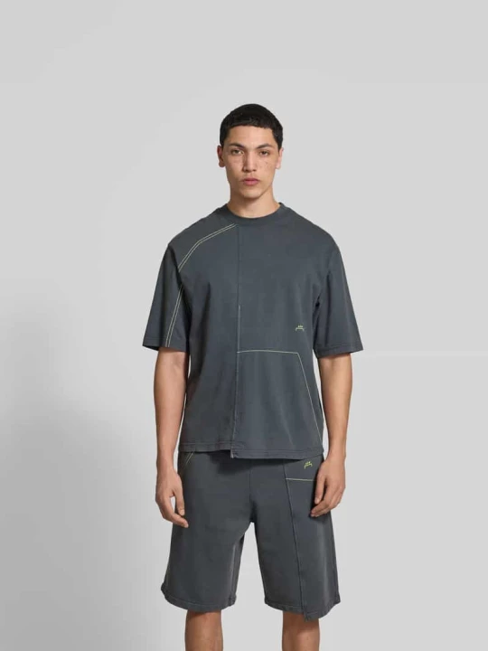 Zdjęcie produktu T-shirt o asymetrycznym designie A-Cold-Wall Jeansowy niebieski